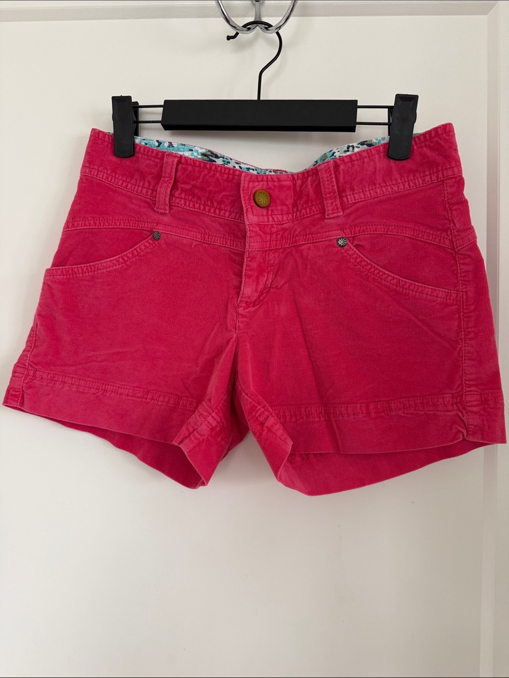 Athleta pink Corduroy Shorts size 0